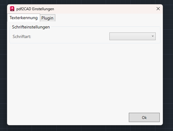 Schriftart Einstellungen